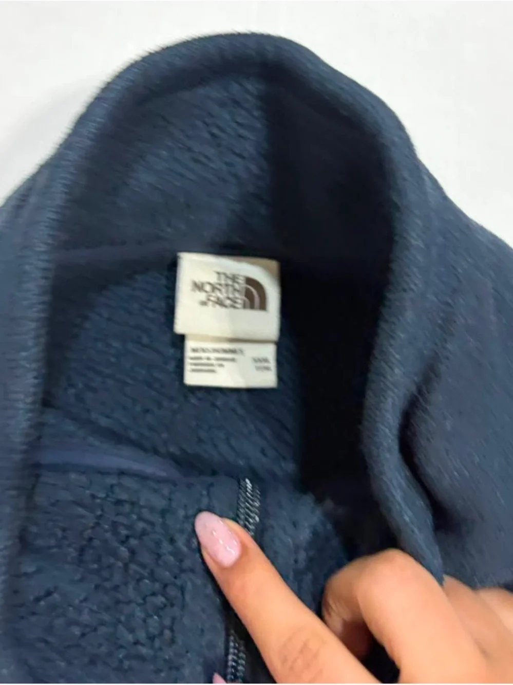 The North Face Men's Navy Full-Zip Fleece Vest